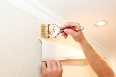Pose de papier peint à la Chapelle-en-Lafaye — revêtements muraux et toiles de verre
